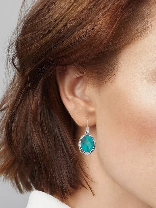 Napier Jewelry - Napier Silver Tone Western Drop Earrings
